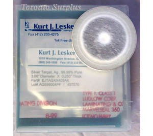 Kurt J. Lesker - Assorted Metals<br>See Below