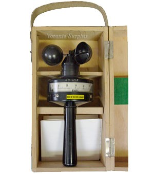 Wilhelm Lambrecht  1438 Anemometer /  Wind Velocity Meter,  3 Cup,  0-60 Knots