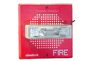 Wheelock Fire Strobe 15/75 Candela (1575CD), White, 12 VDC, 5.25 Square                                                "