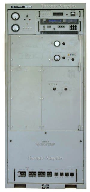 Harris RF-765 HF Radio Transmitter, 5 kW P.E.P. Average with RF-1310A Exciter & RF-3352 FSK Terminal