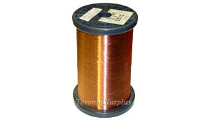Copper Wire, 2UEW - 0.100 mm Diameter,  4.7 kg gross Spool Weight