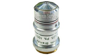 zo Reichert / C. Reichert  Ol-Im Blende A-1.25  Ph  100:1 (adjustable) Nr. 187 581 Microscope Objective - TSS#GSO4