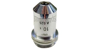 zo Leitz / E. Leitz Wetzlar 170/-  10:1  A 0.25 Microscope Objective - TSS#GSO28