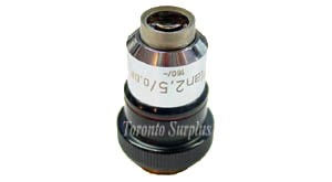 zo Zeiss / Carl Zeiss Plan 2.5/0.08   160/0-  4169024 Microscope Objective - TSS#GSO31