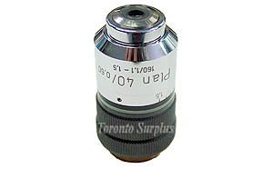 zo Zeiss / Carl Zeiss Plan 40/0.60  160/1.1-1.5 (adjustable) 4970548 Microscope Objective - TSS#GS33