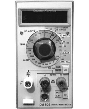 Tektronix DM502 Digital Multimeter Plug-in