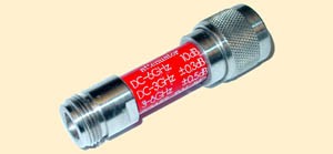 Narda 773-10 Attenuator, DC-6 GHz, 5W, 10 dB Type N Connectors