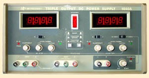 am B+K Precision 1660A Triple Output Power Supply, Regulated 2 x 0-30 VDC@0-2 A, 1 x 4-6.5 VDC@5A