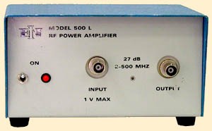 ENI 500L RF Power Amplifier 2-500 MHz, 27 dB, 1 V max