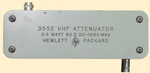 HP 355E / Agilent 355E Programmable VHF Attenuator DC-1 GHz, 0.5 W, 50 ohm