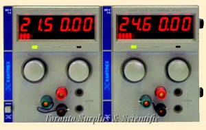 a  60V,   1A Xantrex 6060D Dual Regulated DC Power Supply (Current model is XT60-1)  0-60 VDC, 0-1 Amp