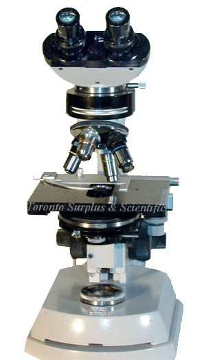 Carl Zeiss Binocular Microscope with Built-in Lamp