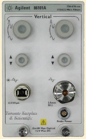 HP 86101A / Agilent 86101A 2.8 GHz Optical Channel for 62.5/125 Fibers OPT 201 - for 86100A/B/C (In Stock) z1