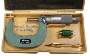 Mitutoyo 103-262 Outside Micrometer with 167-141 1" Calibrator (In Stock) 4m