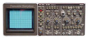 Philips PM3219 - Oscilloscope 50 MHz Analog Storage, Dual Trace