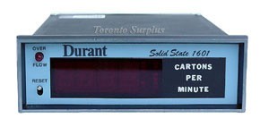 Durant 51601-400 Solid State 1601 Digital Readout Counter Cartons per Minute