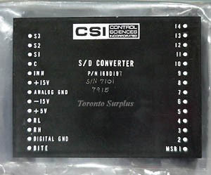 CSI Control Sciences 168D19 / 7 S/D Synchro to Digital Converter