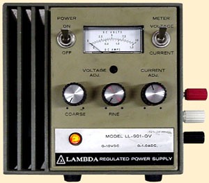 as   10V,   1A Lambda LL-901-0V Power Supply, Regulated, 0-10 VDC, 0-1.0 Amp