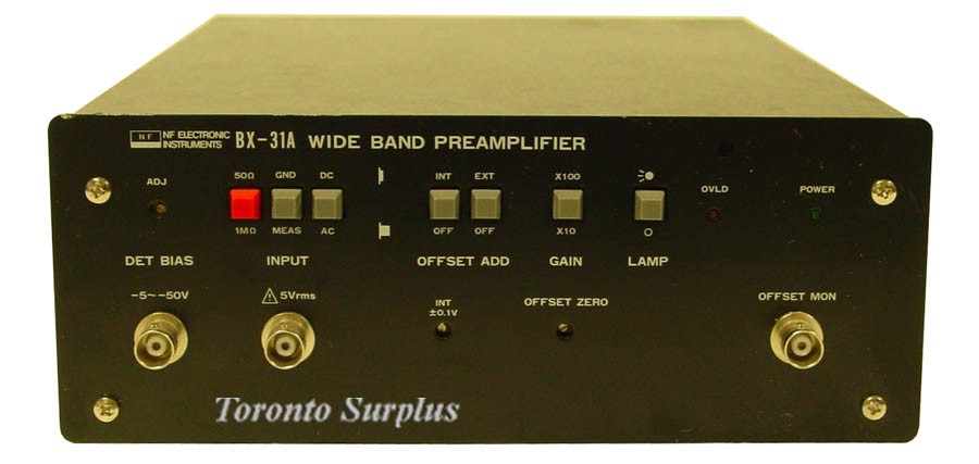 National Electronic Instruments BX-31A Wide Band Preamplifier