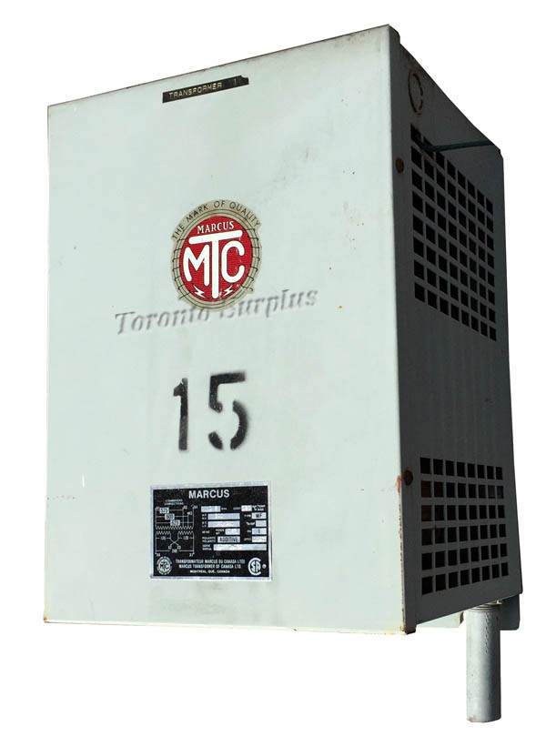 Marcus Dry Type Transformer WF, 600-120/240 VAC, 15kVA 1Ph