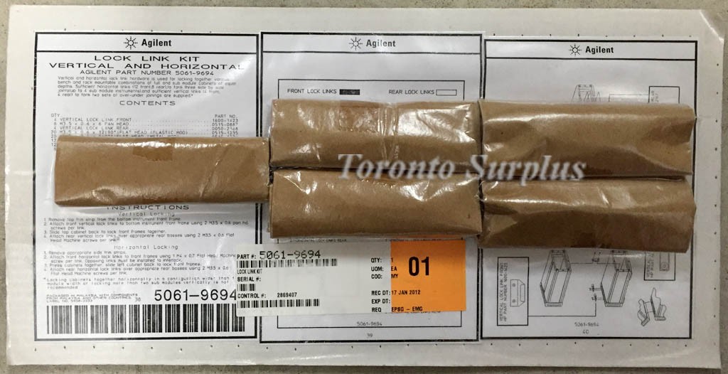 HP 5061-9694 / Agilent 50619694 Lock Link Kit, Vertical and Horizontal BNIB / NOS