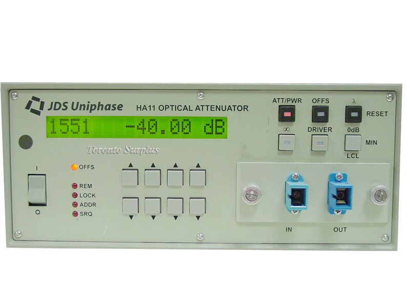 JDS Fitel / JDS Uniphase HA11 Optical Attenuator Model HA117+20ASC1