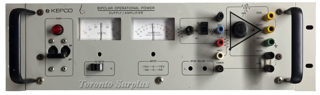 Kepco BOP 72-5M Bipolar Operational Power Supply / Amplifier <u>+</u>72 V, <u>+</u>5A (Default)