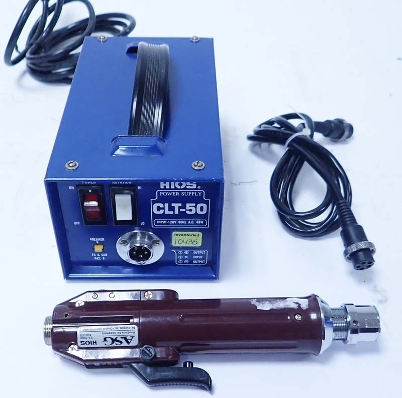 Hios CLT-50 / CLT550 Electric Screwdriver Power Supply 110V with CL4000 screwdriver and Cable