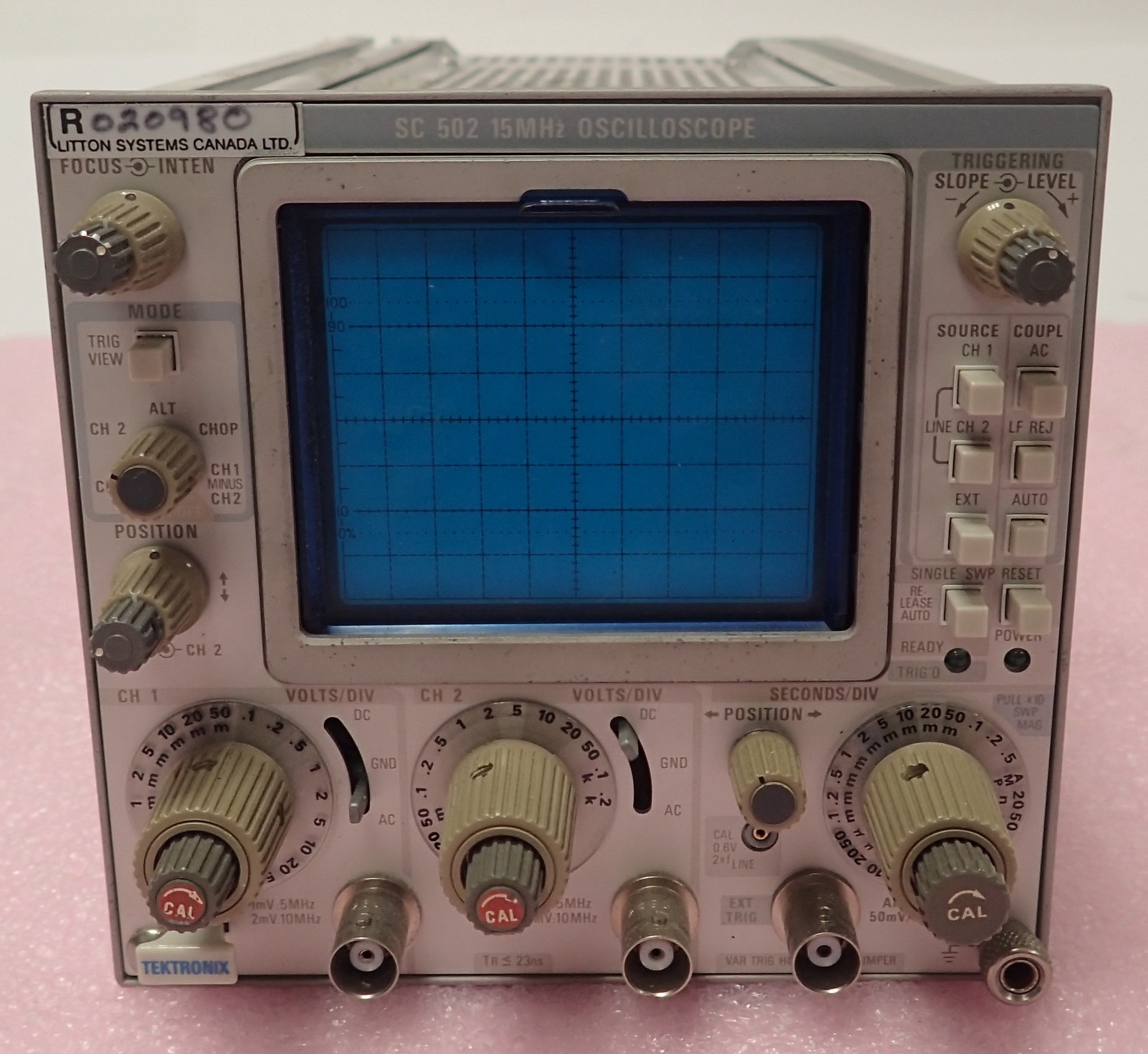 Tektronix SC 502 / SC502 15Mhz Dual-Trace Oscilloscope Plug-in for TM500