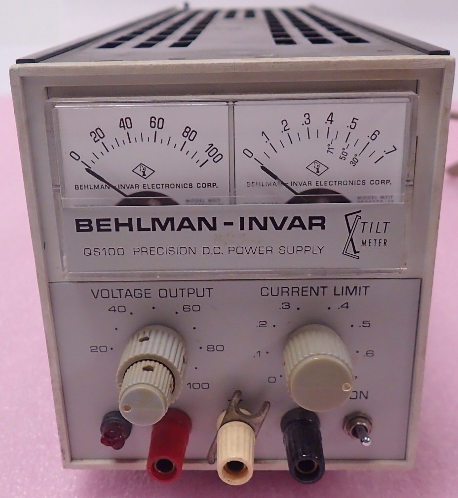 Behlman-Invar QS100 Precision Constant Voltage D.C. Power Supply 