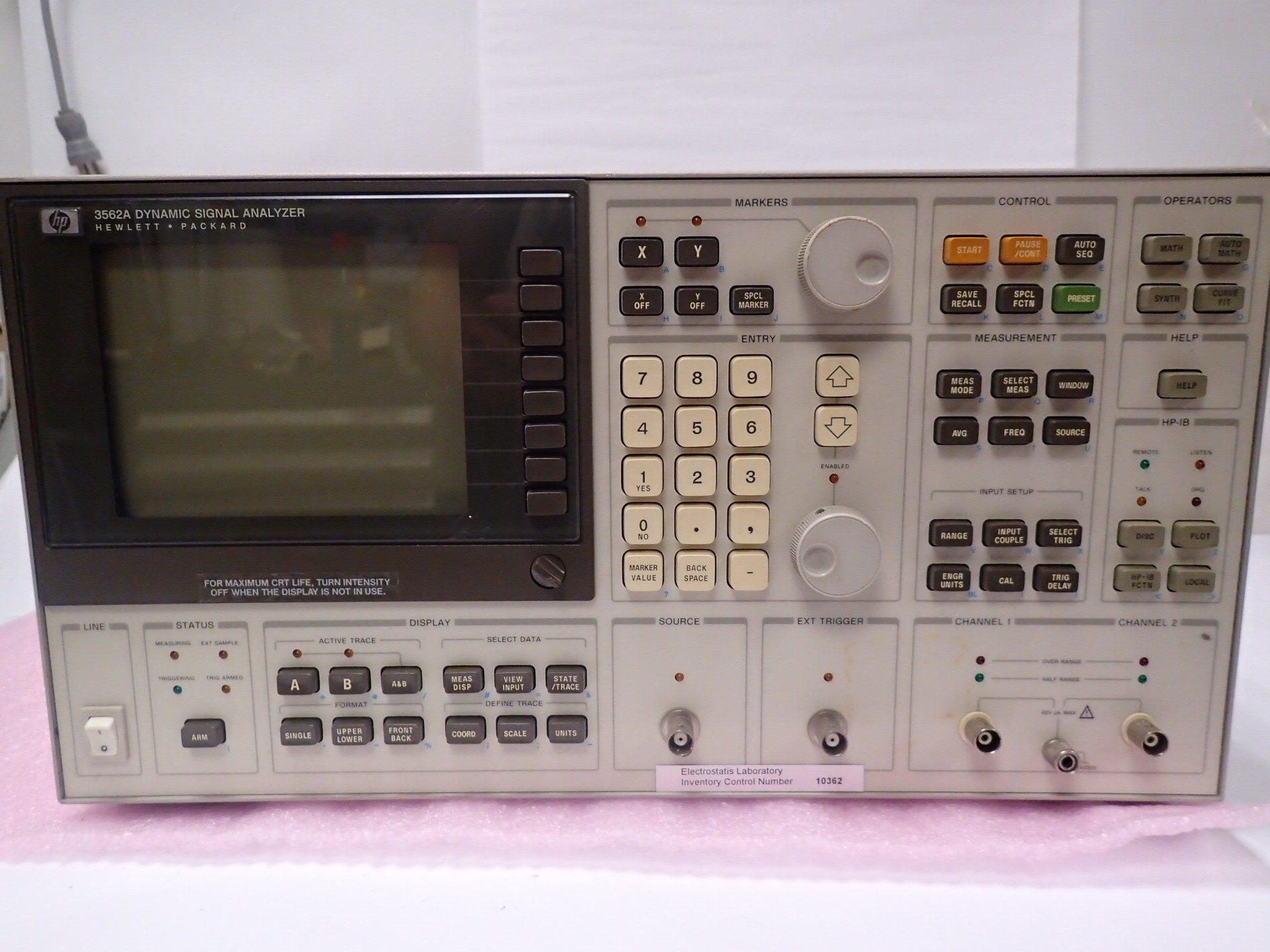 HP 3562A / Agilent 3562A Dynamic Signal Analyzer