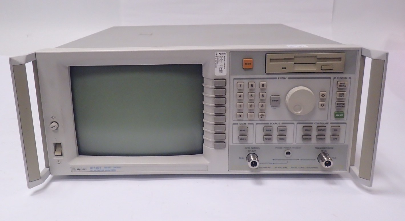 Agilent / Keysight 8712ET RF Network Analyzer, 300 kHz - 1.3 GHz