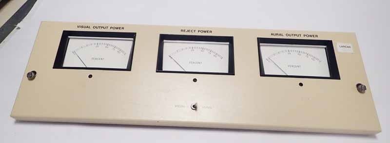  Larcan Front panel: 40D1452G1 Prefix79 Visual Output Power/ Reject Power / Aural Output Power