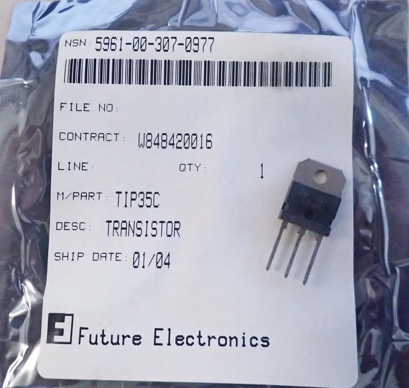 Future Electronics Rectifier Semiconductor Transistor NSN 5961-00-307-0977 / 5961003070977
