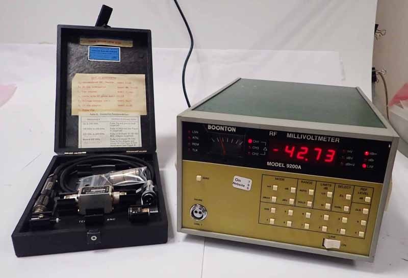 Boonton 9200A RF Millivoltmeter, 2 Channels OPT 01A-03