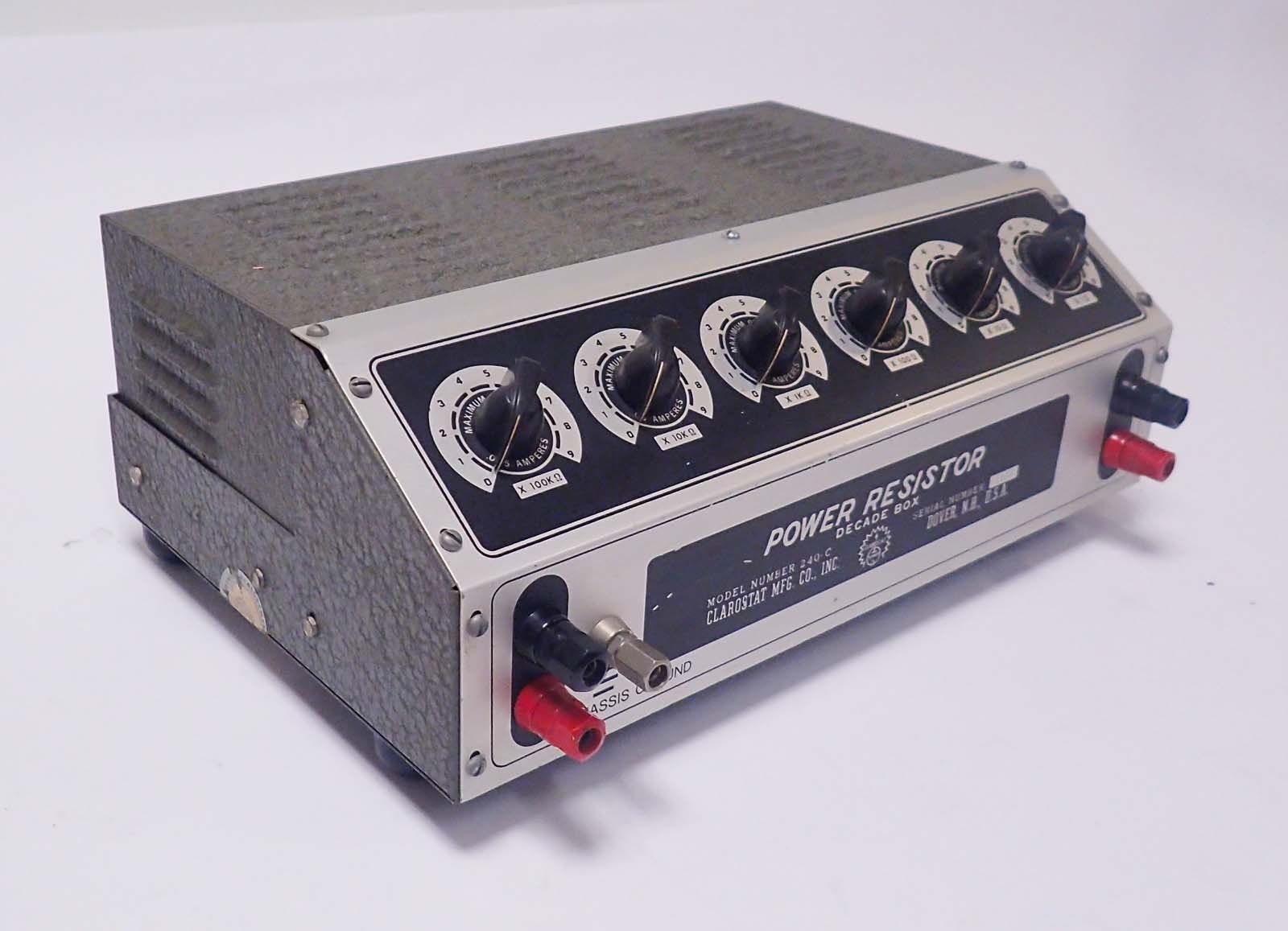 Clarostat 240C / 240-C Power Resistor Decade Box