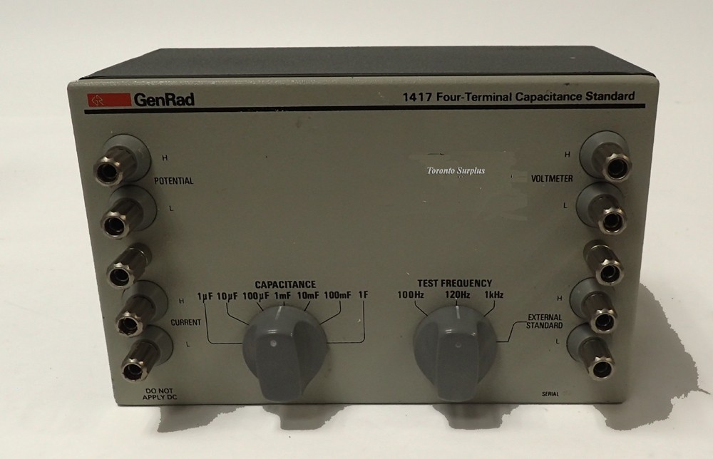 GenRad 1417 Fout Terminal Capacitance Standard 1 uF - 1 F