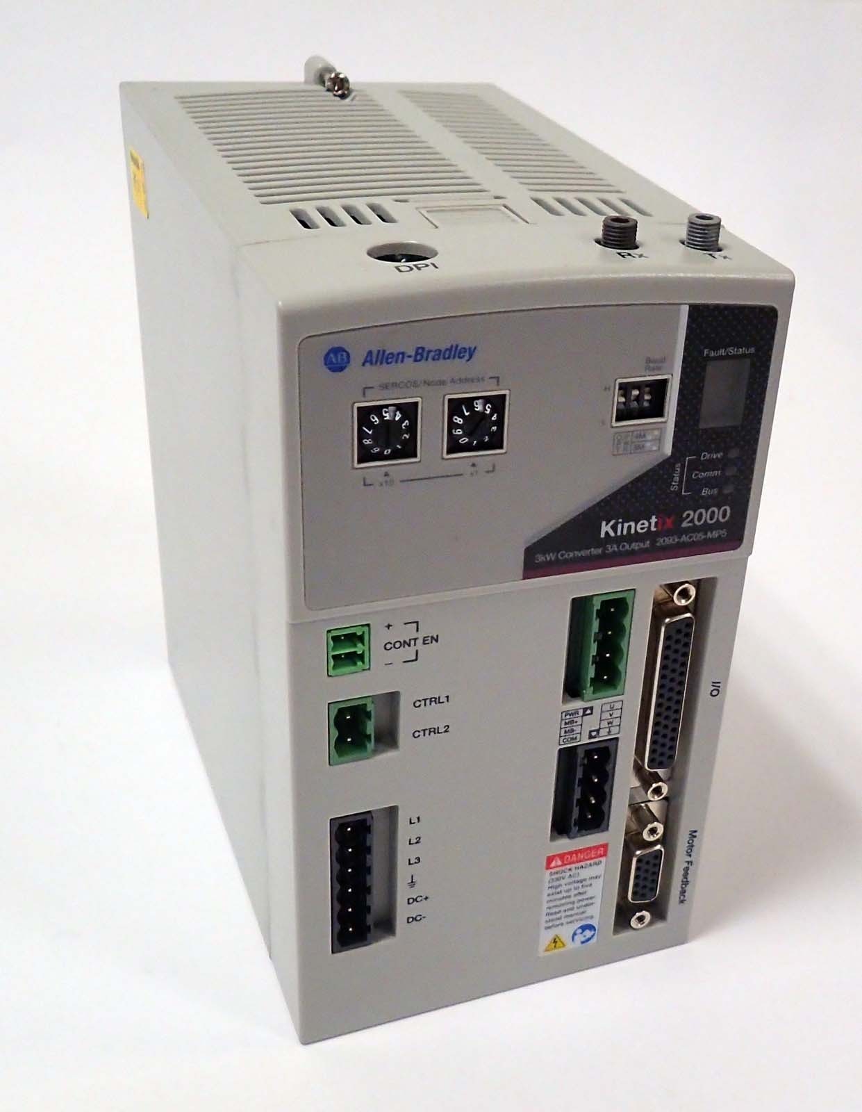 Allen Bradley 2093-AC05-MP5 Servo Drive Kinetix 2000 3KW Integrated Axis M 3PH 1.25A 