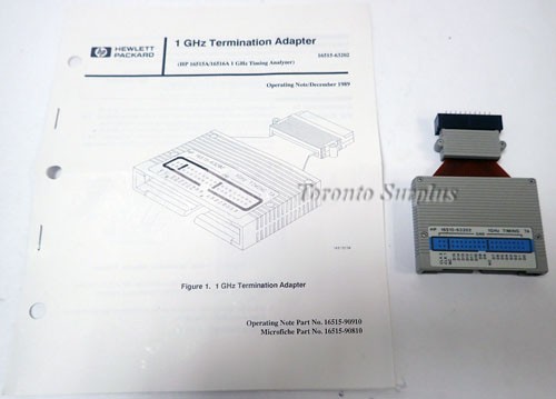 HP 16515A / Agilent 16515A Termination Adapter For Timing Analyzer