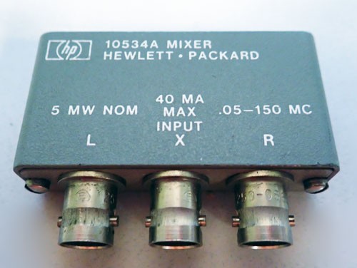 HP 10534A / Agilent 10534A Mixer 0.2-500MHz BNC(f) 5mW RF Microwave Series-536