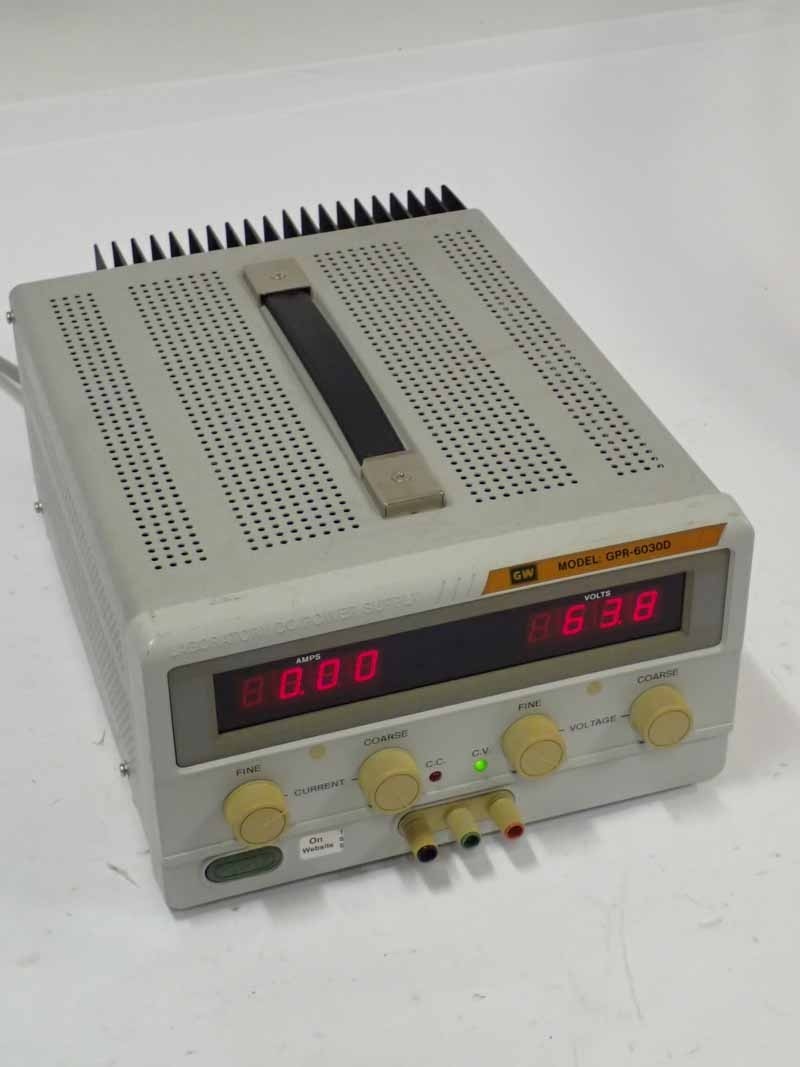 Instek /GW GPR-6030D Laboratory DC Power Supply In 120Vac Out 60Vdc 3A TESTED