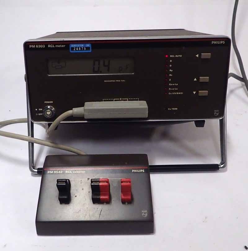 Philips PM6303 RCL Meter with PM9542 RCL Adapter 