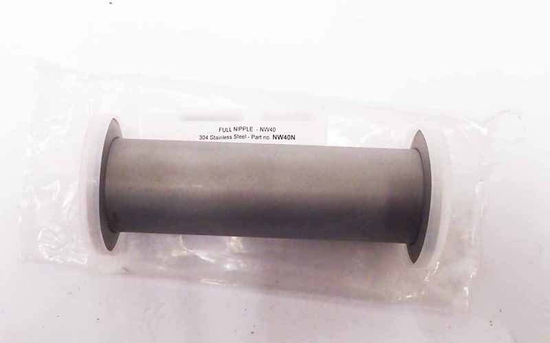 Full Nipple - NW40 Vacuum Fitting 304 Stainless Steel 130mm/ PART# NW40N 