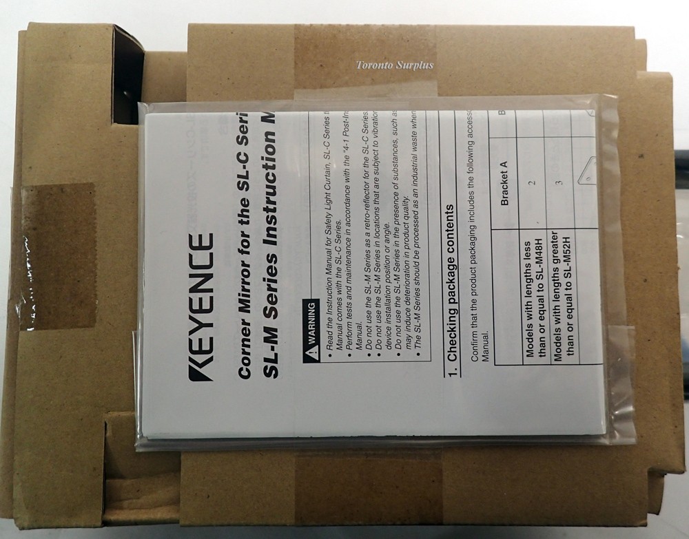  Keyence Model SLM60H Corner Mirror for SL-C Series Safety Light Curtain