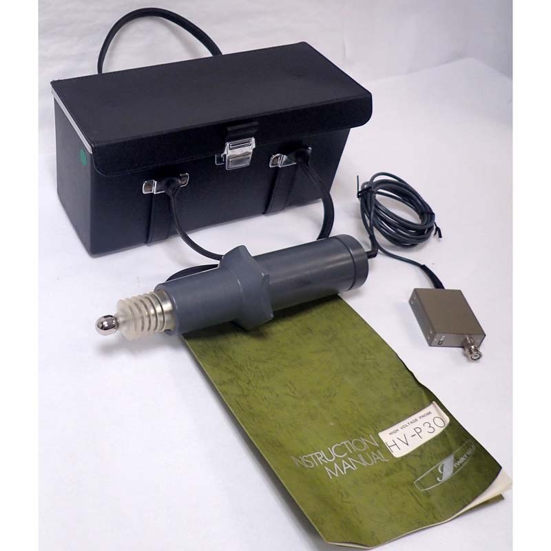Iwatsu Hv-P30 High Voltage Probe Dc 30 Kv 1000:1 100mohm 7pf W/ Original Manual
