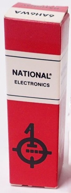 National Electronics 6AH6WA  Electron Vacuum Tube BNIB / NOS