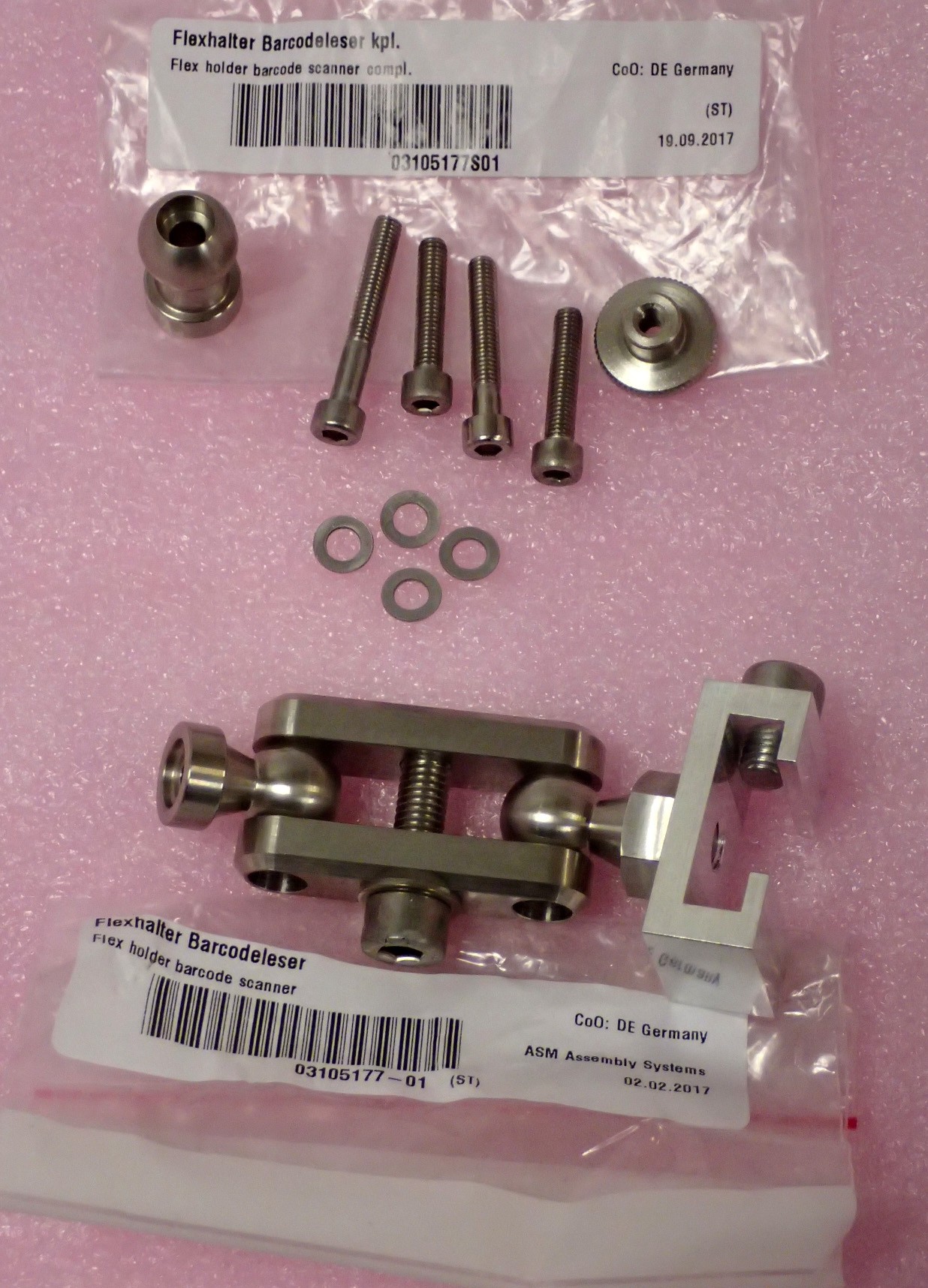 ASM SIPLACE 03105177S01 Flex Holder for Barcode Scanner NOS