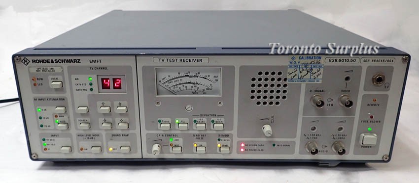 Rohde & Schwarz EMFT 838.6010.50 TV Test Receiver