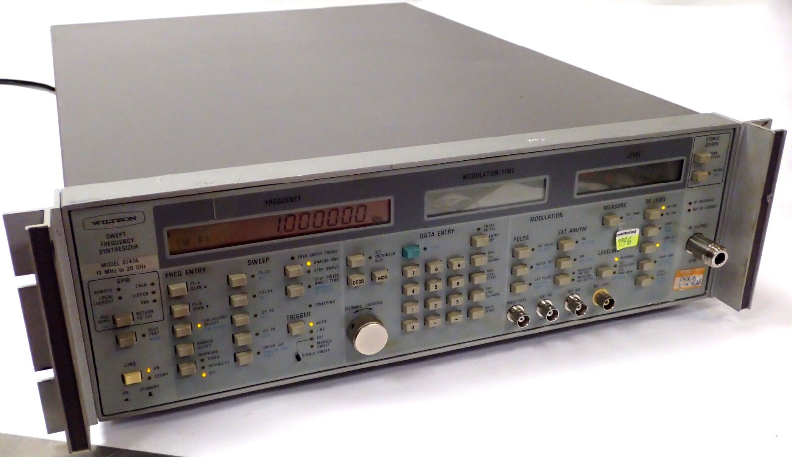 Wiltron 6747A Swept Frequency Synthesizer, 10MHz to 20GHz