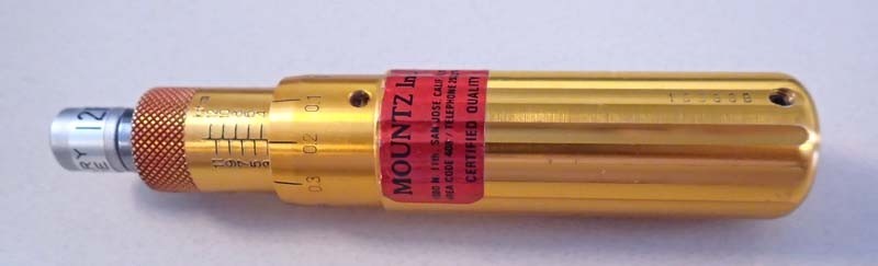 Tohnichi / Mountz 12RTD RTD Series Torque Screwdriver Missing Locking Ring 